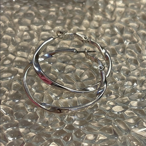 Silver Work Hoop - Picture 2 of 4